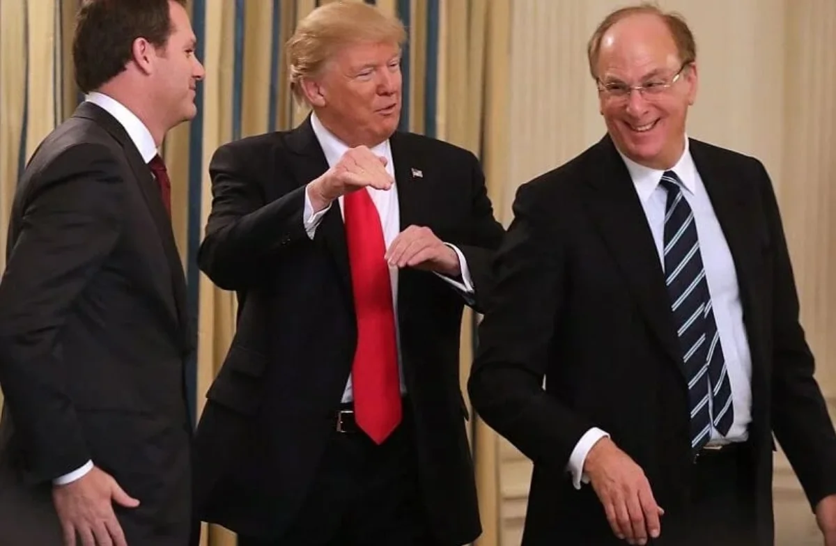 Trump und Larry Fink von BlackRock